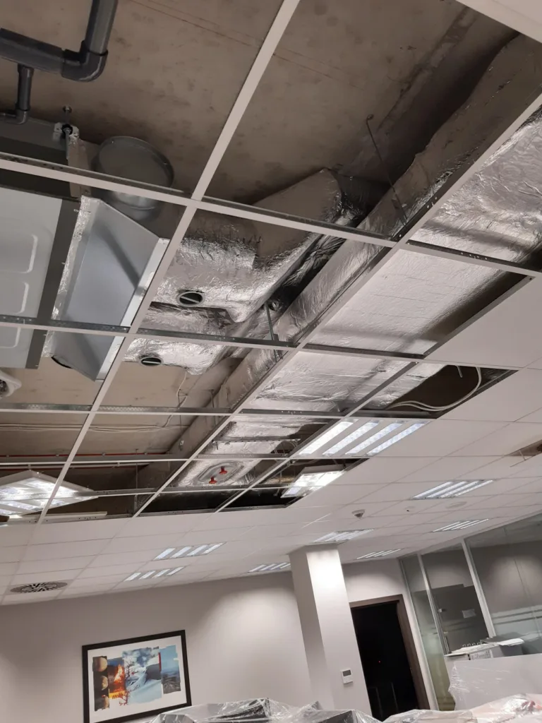 Aranżacja biura instalacje HVAC