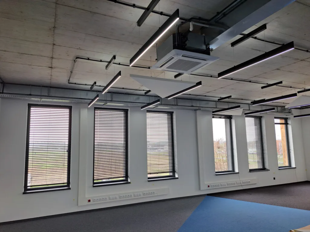 Aranżacja biura instalacja HVAC